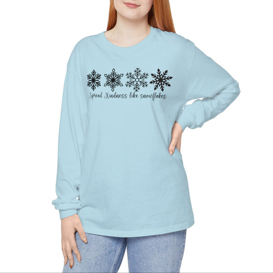 Snowflake Spread Kindness Long Sleeve Tee