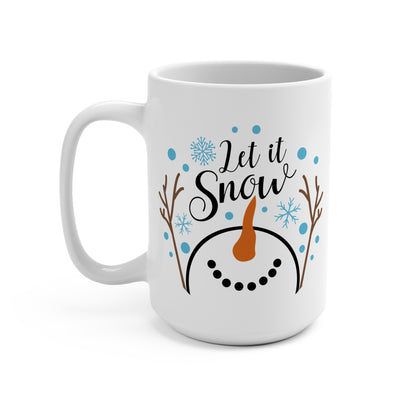 White - Let it Snow Deluxe Ceramic Mug 15oz