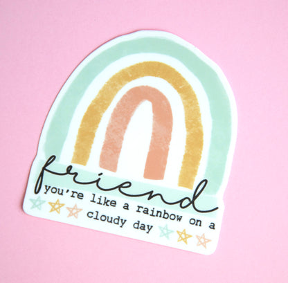 Friend Rainbow Vinyl Sticker