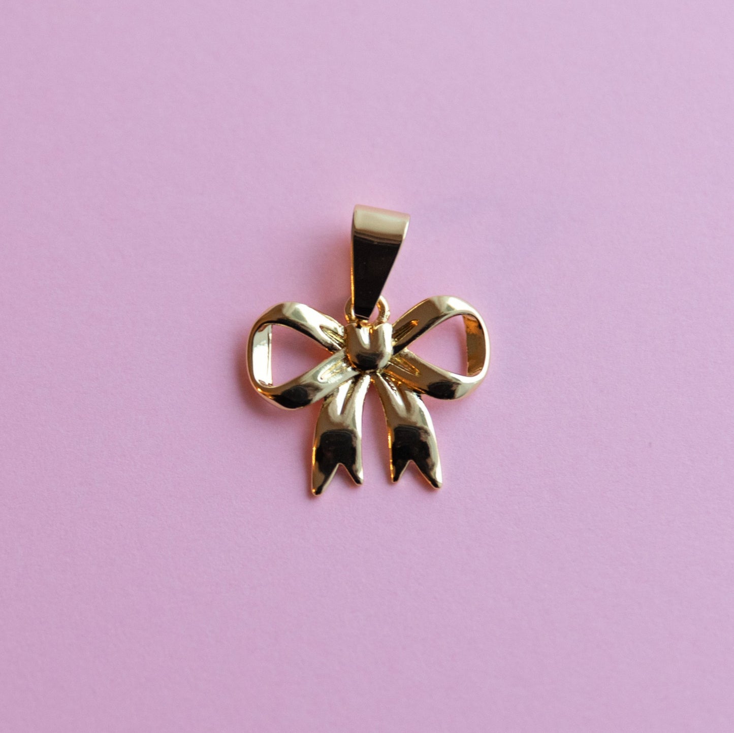 Beautiful Gold Bow Charm