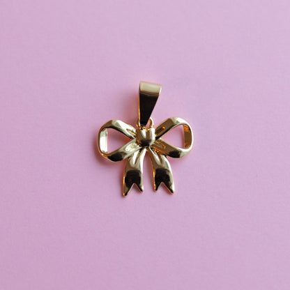 Beautiful Gold Bow Charm