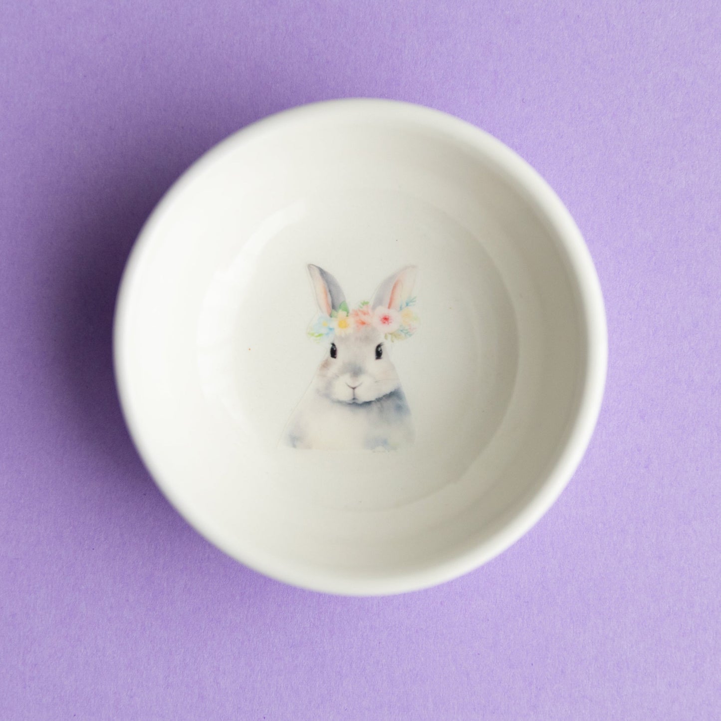 Spring Bunny Jewelry Trinket Dish