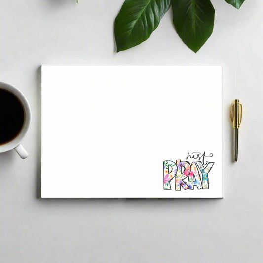 Large Size Post-It Note Pad - Just Pray Design